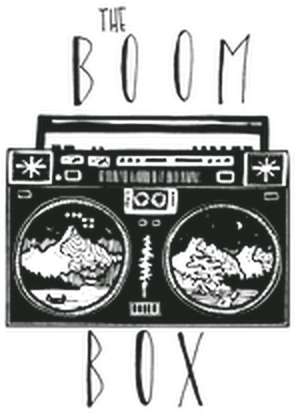 The Boom Box original hand-drawn logo